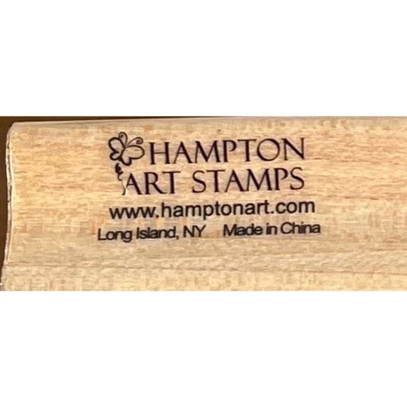 Mounted Red Rubber Stamp Wood Block “New York Diva” Hampton Art - Picture 7 of 7